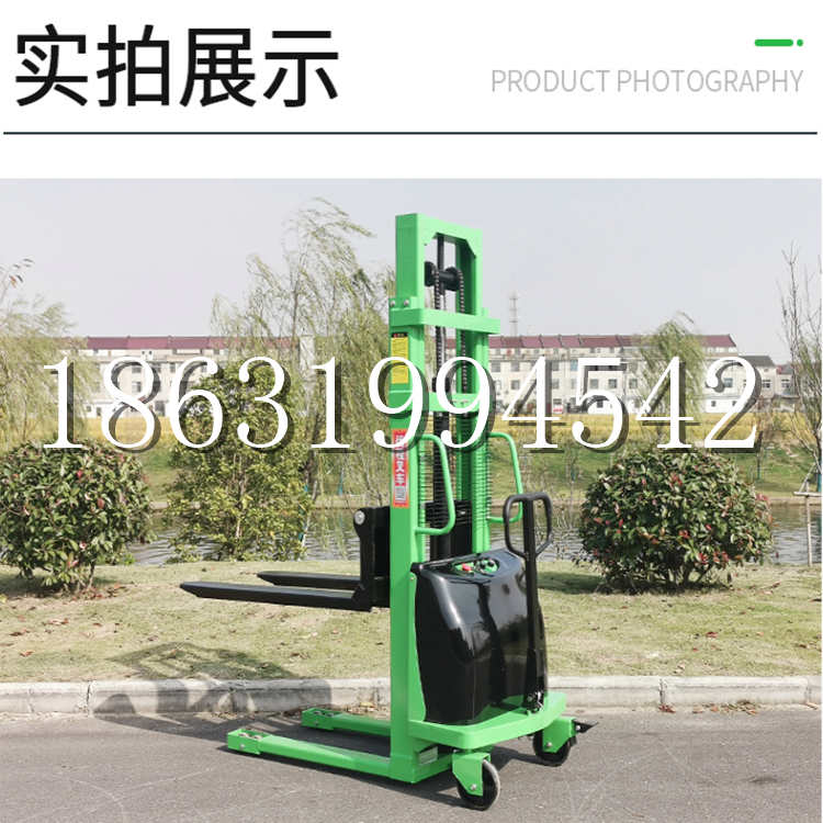 中寮乡电动叉车堆高车液压铲车电瓶1吨2吨站驾步行式小型全自动叉车